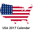 USA 2017 Calendar icon