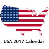 USA 2017 Calendar biểu tượng