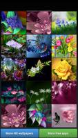 Wallpaper Bunga-bunga 3D syot layar 1