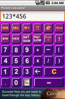 Purple Calculator plakat