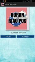Koran Riau Pos ポスター
