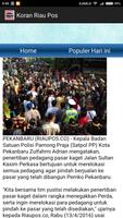 Koran Riau Pos syot layar 2