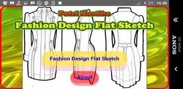 Fashion Design Flat Sketch