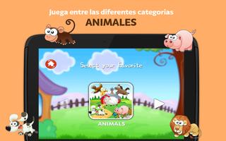 Puzzle de Animales para niños Ekran Görüntüsü 2
