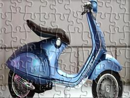 Motor Vespa Puzzle Affiche
