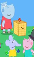 Hippo Pep Puzzle Kids الملصق