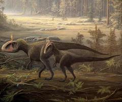 شرسة اللغز ديناصور الملصق