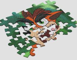 Jigsaw Puzzle for Crash Bandicoot الملصق
