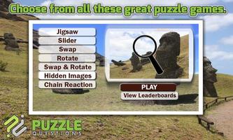 Free Easter Island Puzzle Game Affiche