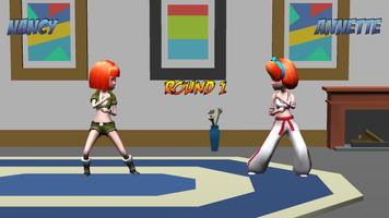 Girl Fight 3D Fighting Games पोस्टर