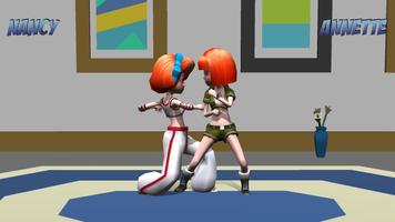 Girl Fight 3D Fighting Games スクリーンショット 1