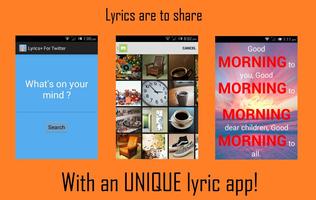 Lyrics For Twitter Plakat