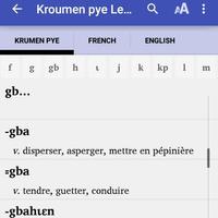 Kroumen piè Dictionnaire plakat
