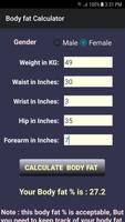 BMI and Body Fat % Calculator capture d'écran 2