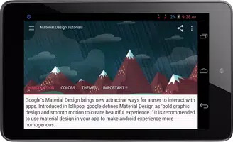 Material Design Tutorials Pro capture d'écran 7