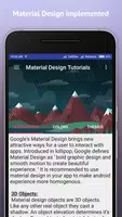 Material Design Tutorials capture d'écran 3