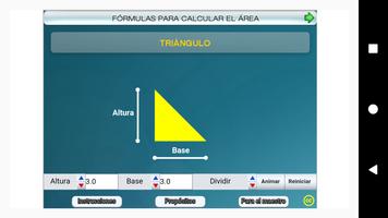 Fórmulas geométricas Primero Secundaria پوسٹر