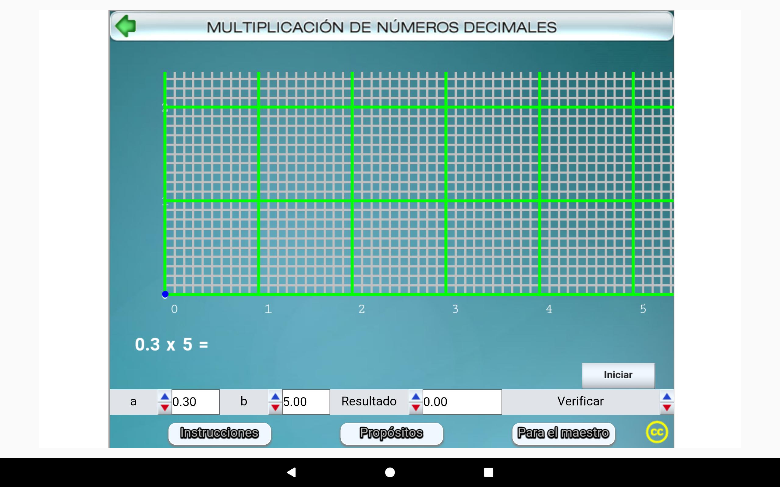 Multiplicación con número decimales