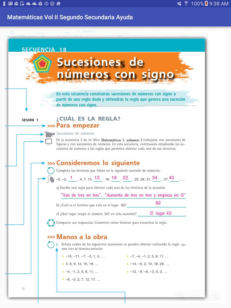 Pagina Libro De Matematicas 1 De Secundaria Contestado ...