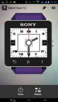 SW2 White Analog Clock Free Affiche