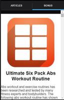 6 Pack Abs Workout Exercice capture d'écran 1