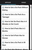 6 Pack Abs Workout Exercice capture d'écran 2