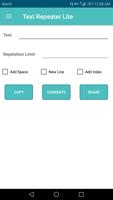 Text Repeater Lite پوسٹر