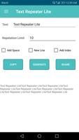 Text Repeater Lite screenshot 1