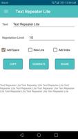 Text Repeater Lite اسکرین شاٹ 2