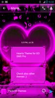 Hearts Theme for GO SMS Pro capture d'écran 1