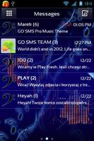 Music Theme for GO SMS Pro 포스터