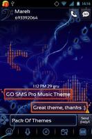 Music Theme for GO SMS Pro captura de pantalla 1