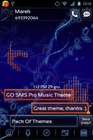 Music Theme for GO SMS Pro Ekran Görüntüsü 1