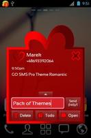 Theme Romantic for GO SMS Pro capture d'écran 2