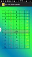 Poster Pocket Times Tables 3.0