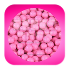 Bubble Rose bonbon clavier icône