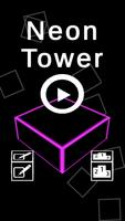 Neon Block Tower ポスター