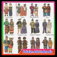 Pakaian Adat Tradisional Indonesia Plakat