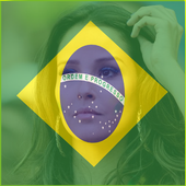 Brazil Flag Face Photo Maker icon