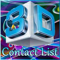 3D Contacts List โปสเตอร์