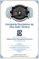 Poster Quran Audio - Abu Bakr Shatry