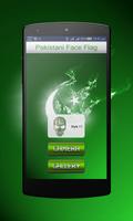 Pakistani Face Flag Affiche