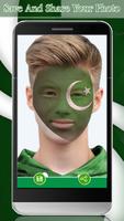 Pakistan Flag Face Profile Decorated capture d'écran 2
