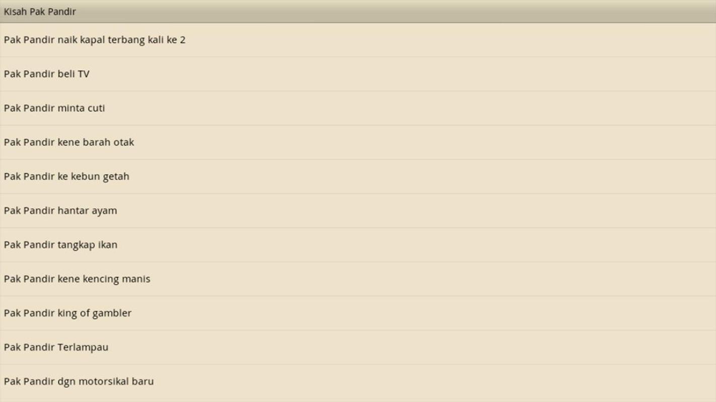 Kisah Lucu Pak Pandir APK Download Gratis Buku Referensi APL