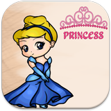 Princesse Coloration Livre icône