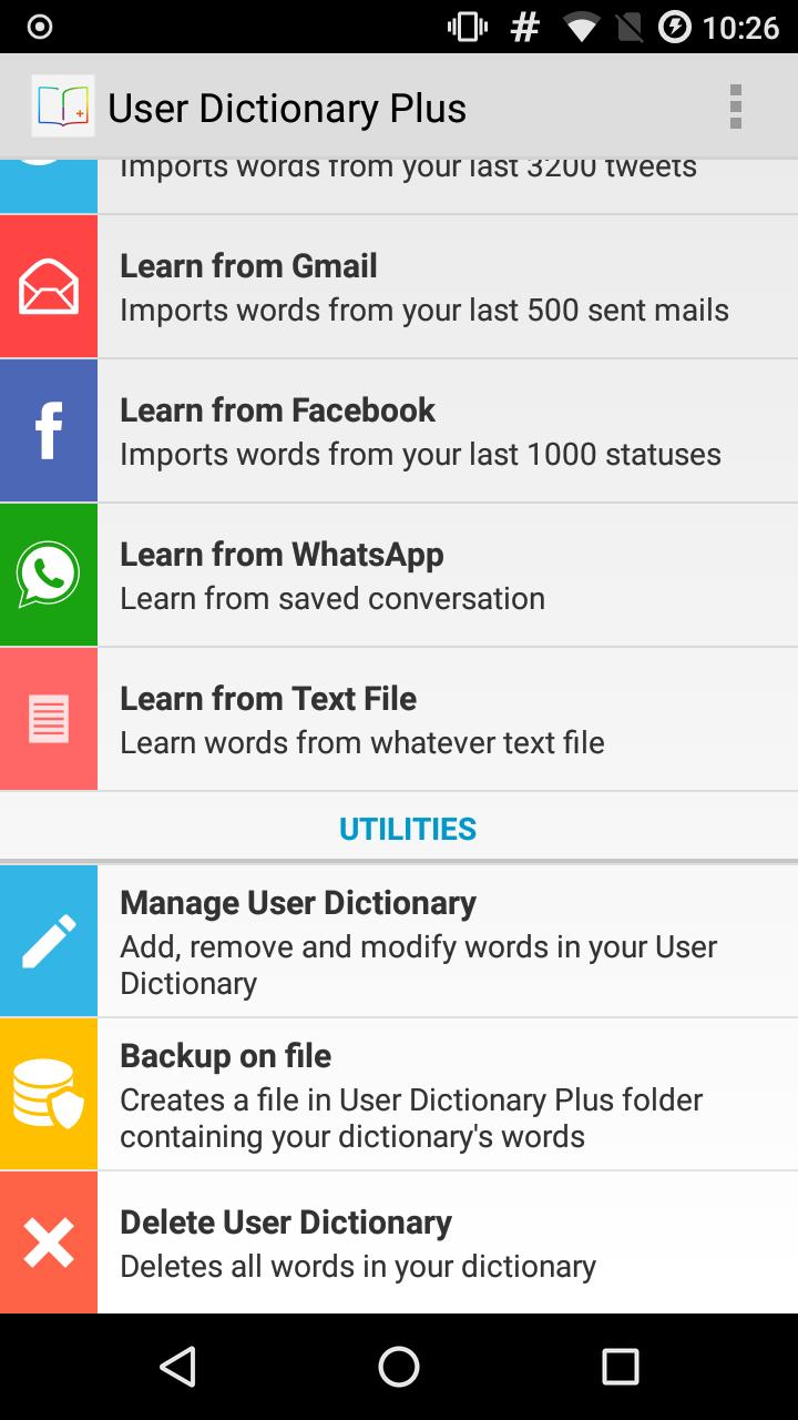 Dictionary UI. You use this dictionary
