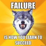 Cheer up with motivation Wolf icon