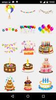 Birthday Party photo Stickers اسکرین شاٹ 1