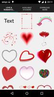Love & romantic photo stickers screenshot 1