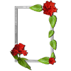 Bloemen fotolijsten-icoon